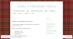 Desktop Screenshot of macalisterhistory.com